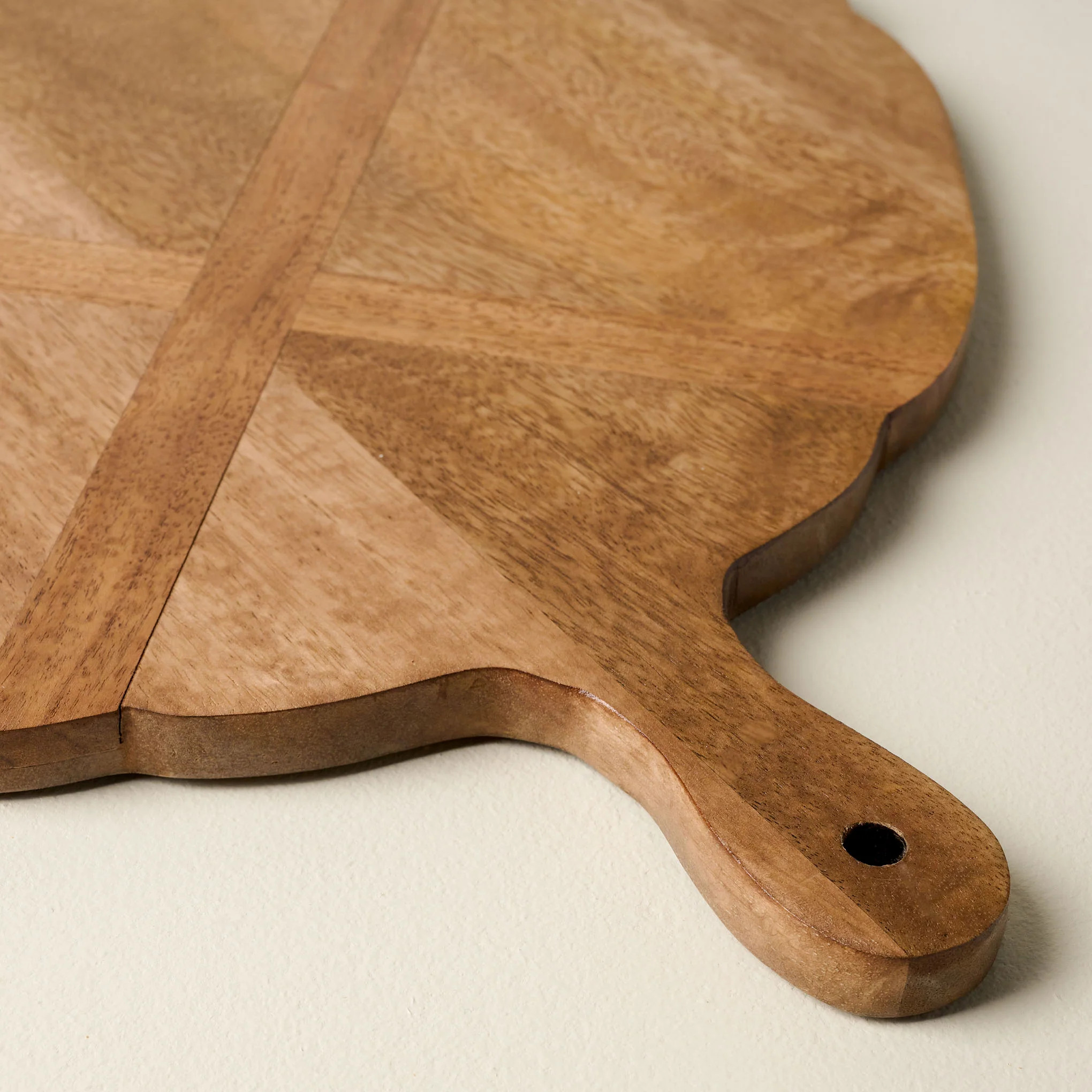 Antiqued Wood Large Oval Serving Board | Magnolia