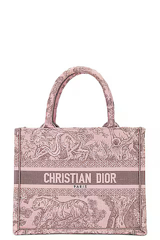 Dior Toile De Jouy Embroidery Book Tote Bag | FWRD 