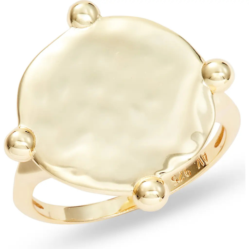 Argento Vivo Sterling Silver Compass Ring in Gold at Nordstrom, Size 7 | Nordstrom