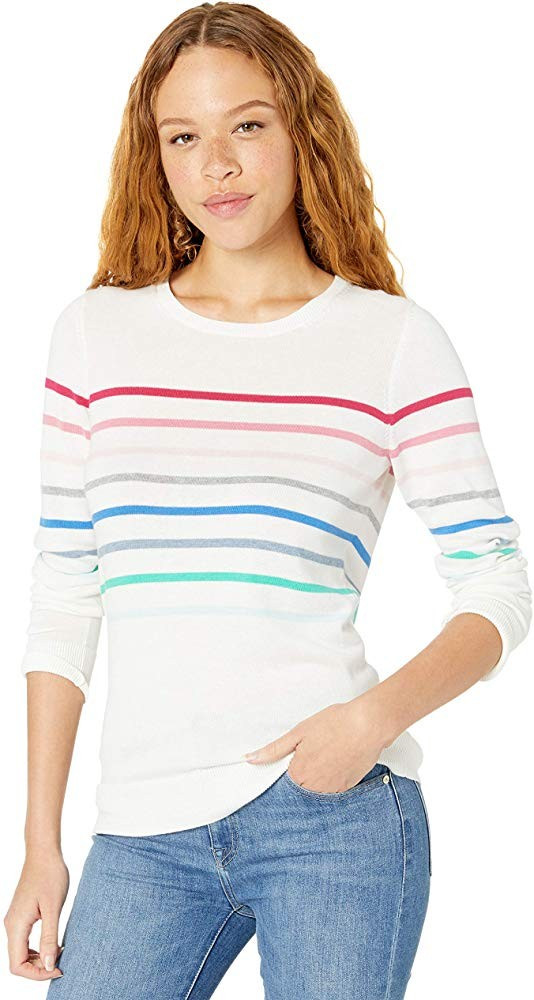 Amazon Essentials Women's Classic Fit Lightweight Long-Sleeve Crewneck Sweater | Amazon (US)