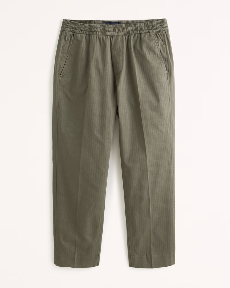 Pull-On Herringbone Trouser | Abercrombie & Fitch (US)