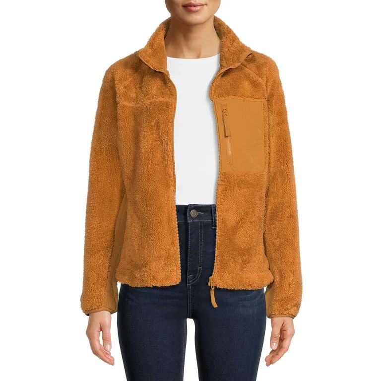 Time and Tru Women's and Women's Plus Bonded Fleece Jacket | Walmart (US)