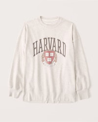 Women's Boyfriend Crew Harvard Graphic Sweatshirt | Women's Clearance | Abercrombie.com | Abercrombie & Fitch (US)
