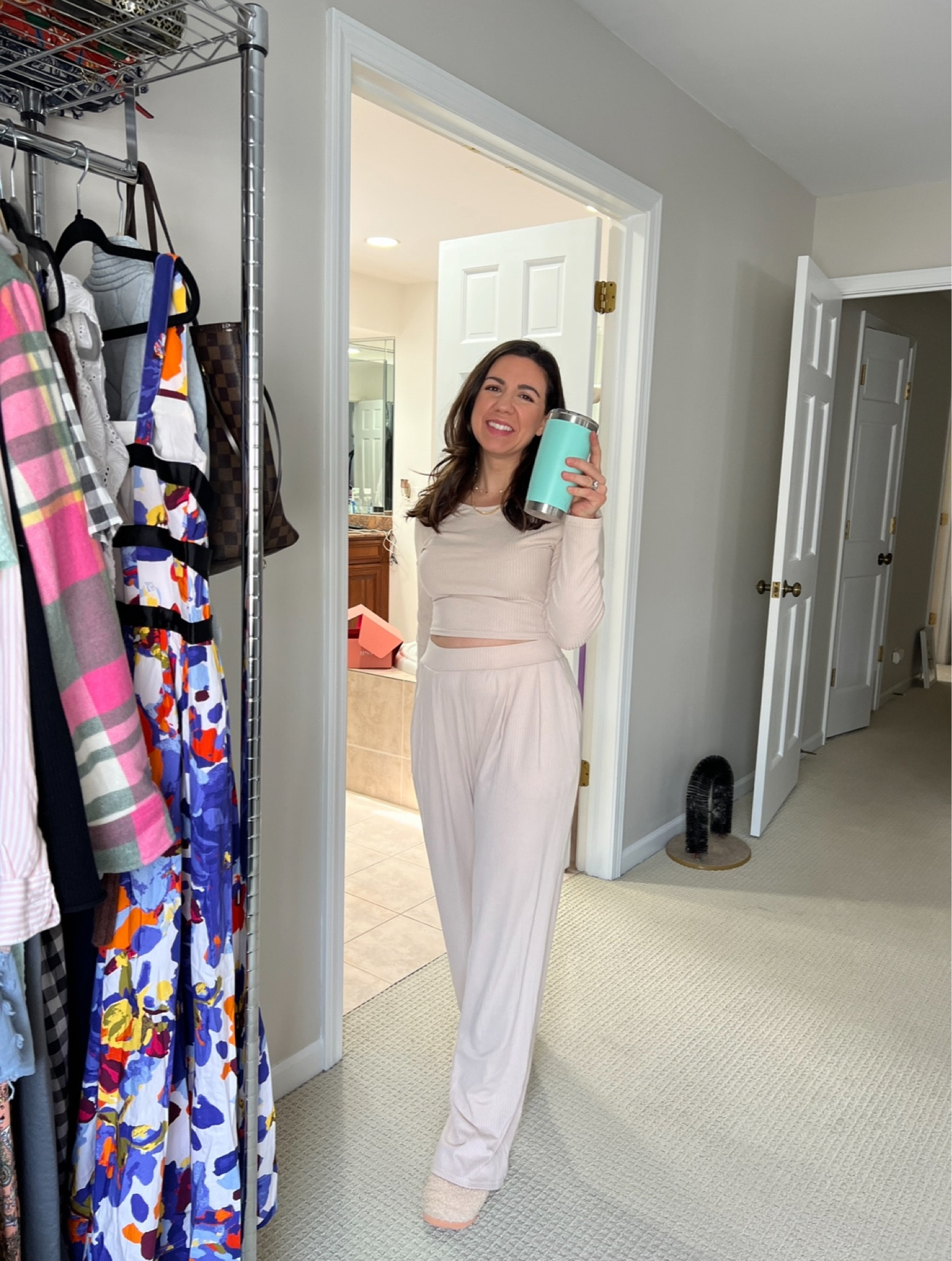 This is such a cute lounge set from Amazon. Really soft! 