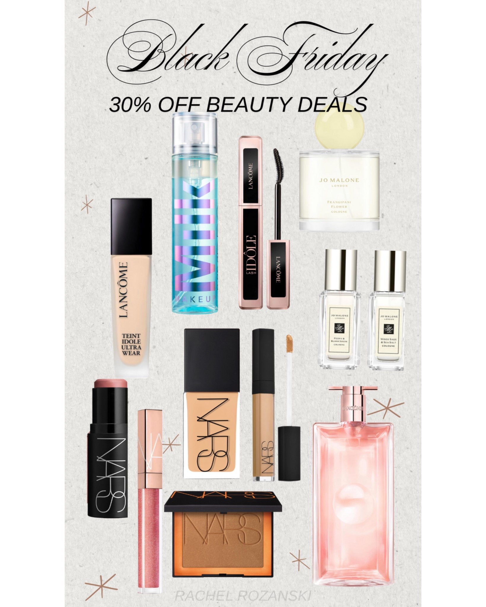 Amazing deals on Jo Malone, Lancôme, NARS & Milk Makeup

These make great gifts! 

#LTKCyberWeek #LTKGiftGuide #LTKHoliday