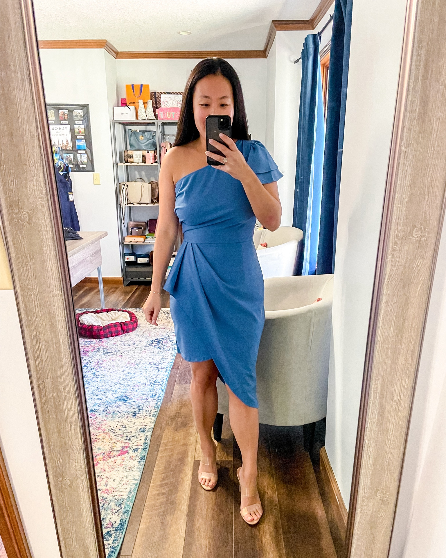 This color and cut is SO pretty! This dress fits TTS for a body hugging fit, several colors available, sizes small-XL. 

#LTKSeasonal #LTKparties #LTKwedding