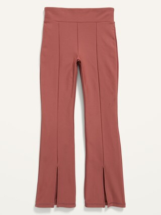 High-Waisted PowerSoft Flared Split-Hem Performance Leggings for Girls | Old Navy (US)