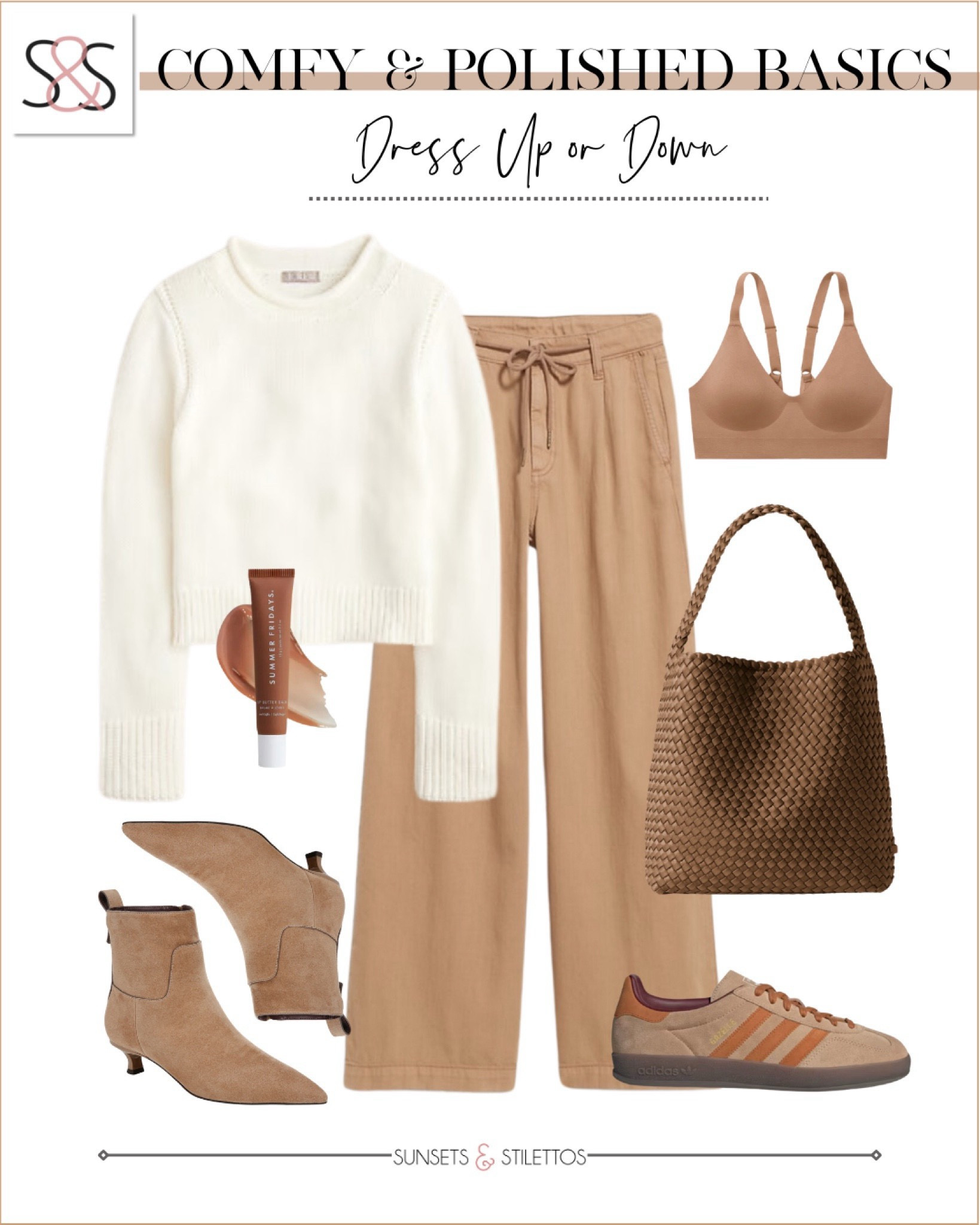 This rollneck sweater is an amazing find with these drape wide leg pants! Easily dressed down with Adidas sneakers, or up with a small heel!

Sunsets and Stilettos, casual workwear, adidas sneakers 

#LTKTravel #LTKOver40 #LTKWorkwear