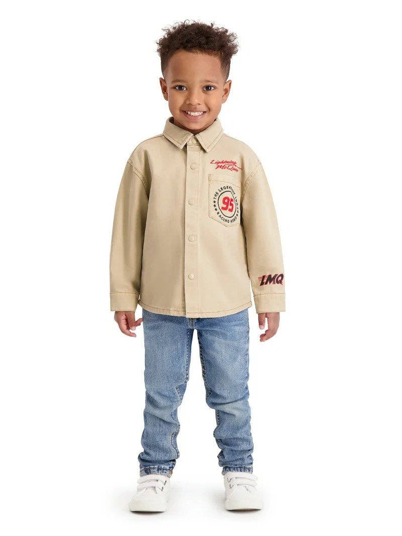 Cars Toddler Boy Twill Shacket, Sizes 12M-5T | Walmart (US)