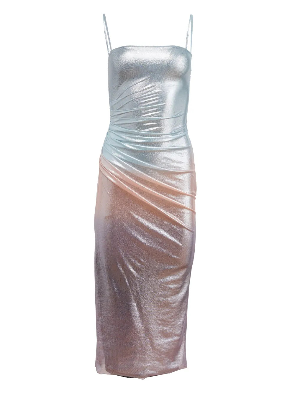 ombré-effect metallic dress | Farfetch Global