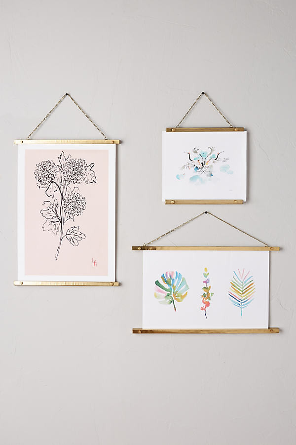 Brass Print Hanger By Anthropologie in Yellow Size XS | Anthropologie (US)