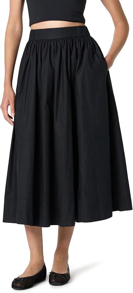 The Drop Women's Arlo Voluminous Cotton Poplin Midi Skirt | Amazon (US)