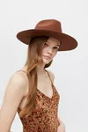 UO Flat Brim Felt Fedora | Urban Outfitters (US and RoW)