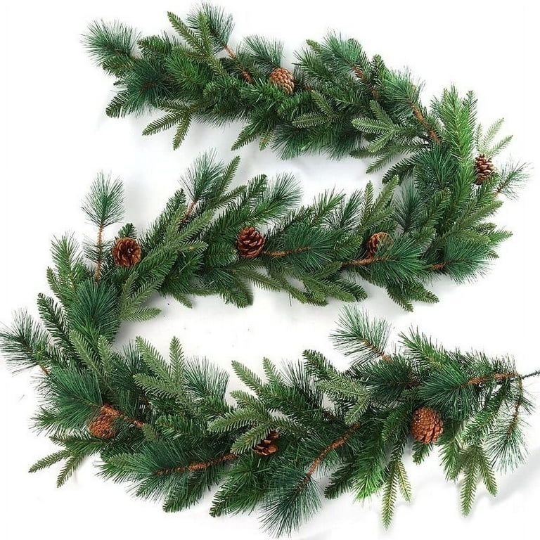 Floral Home Artificial Pine Garland Angel Pine with Cones 12 | Walmart (US)