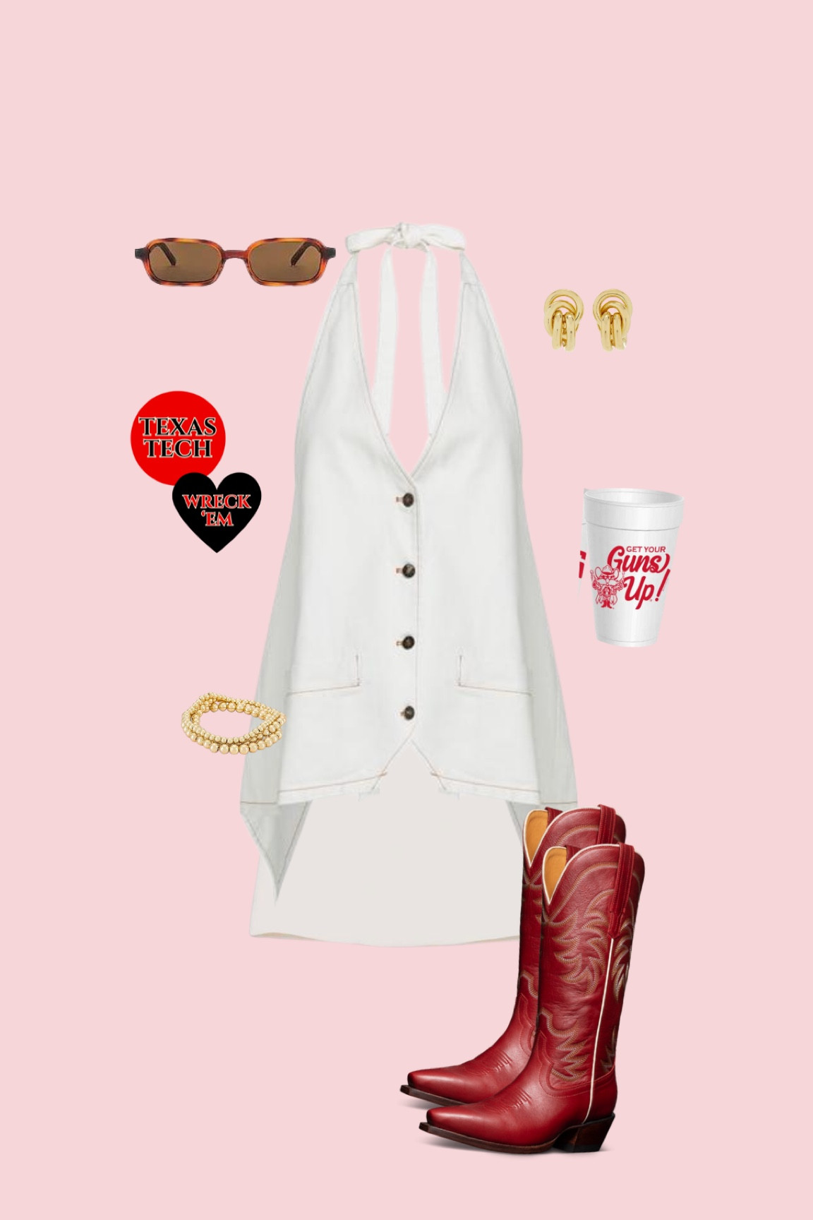Texas Tech red & black college football gameday outfit inspo 

#LTKStyleTip #LTKSeasonal