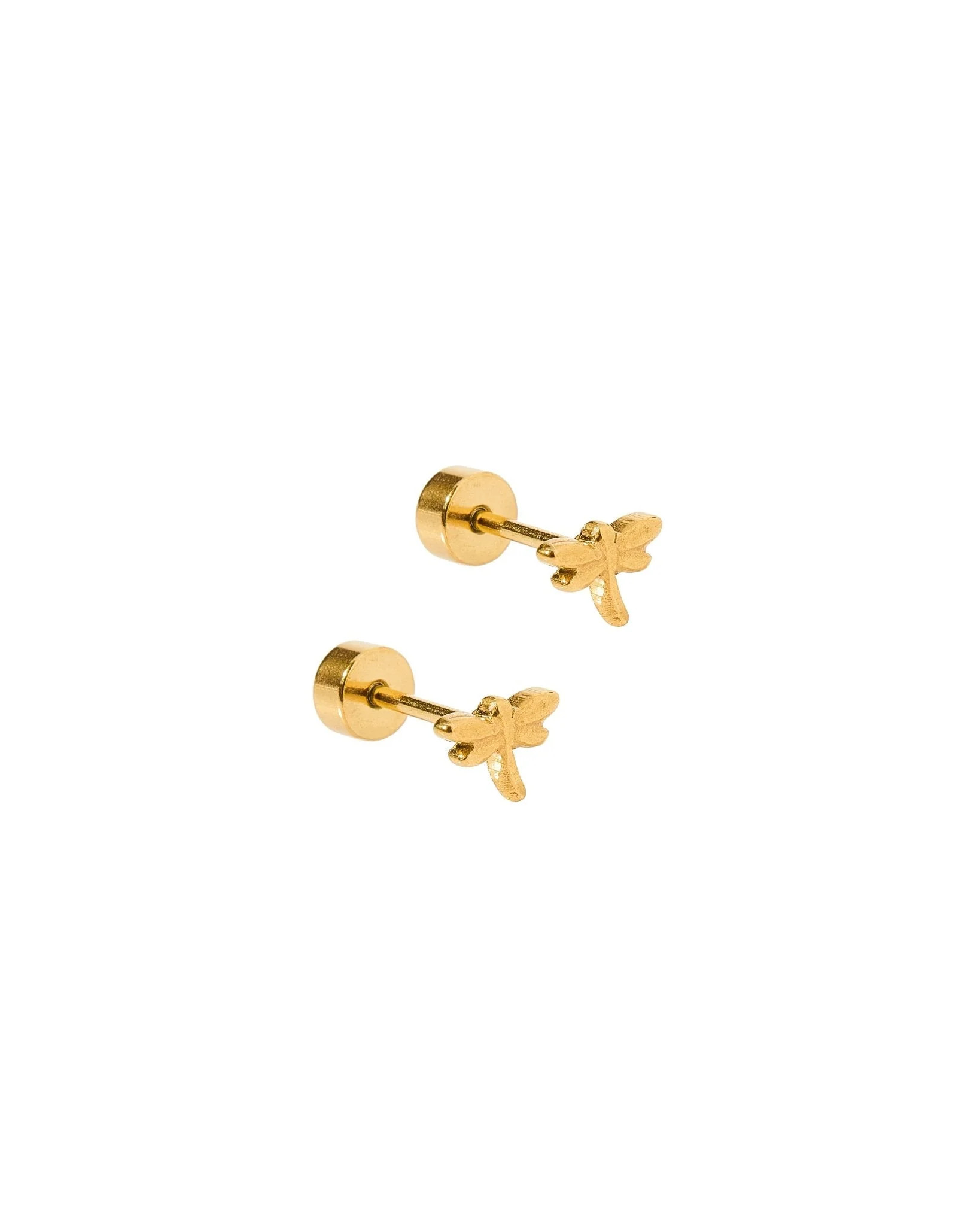 Screwback Stud Earrings - Micro Dragonfly | LINNY CO LLC