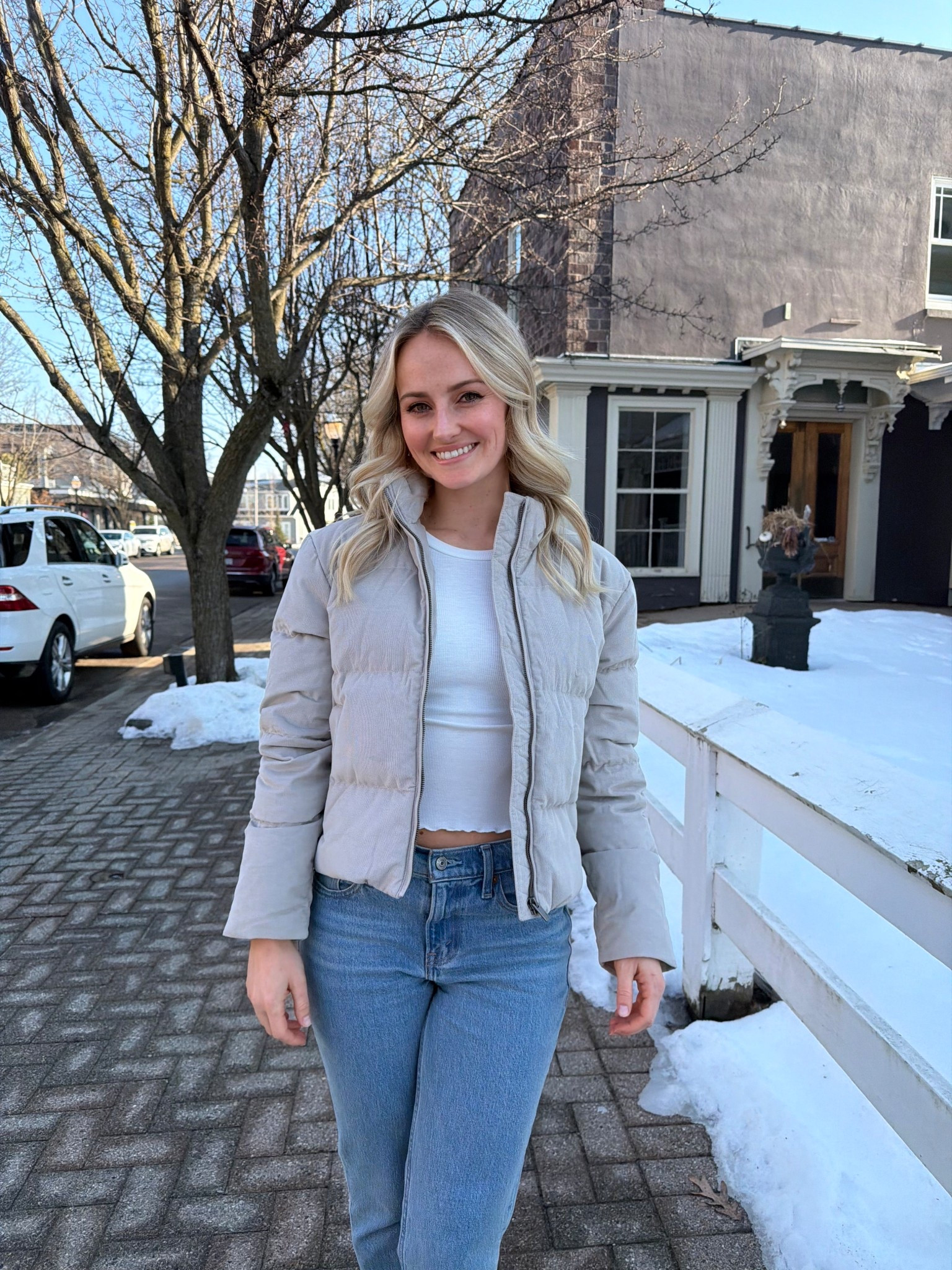 Vuori corduroy puffer jacket 🤍

Wearing size xs!

#LTKootd #LTKU #LTKSeasonal