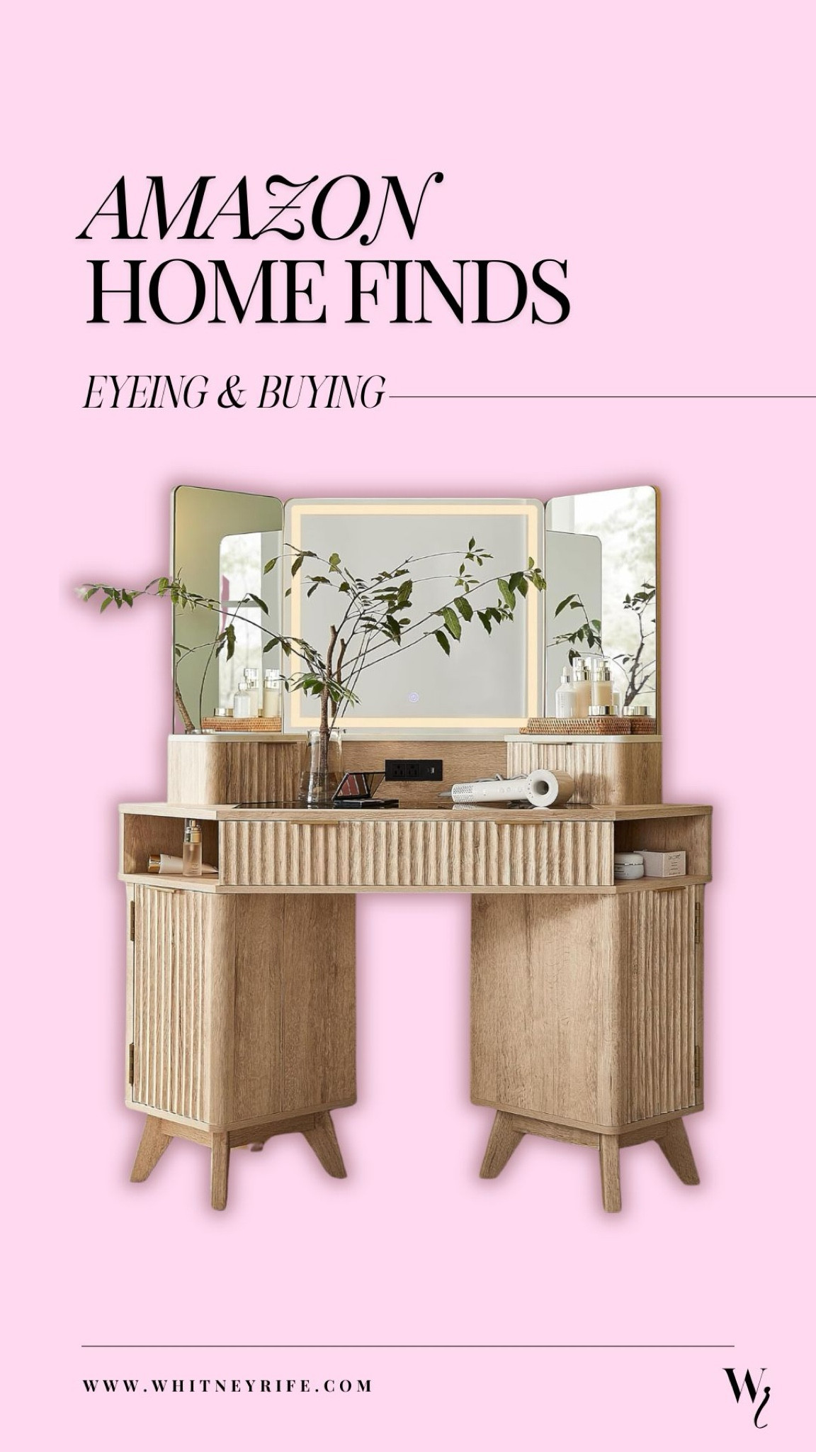 Reeded vanity from Amazon! 

#LTKFamily #LTKHome #LTKMostLoved