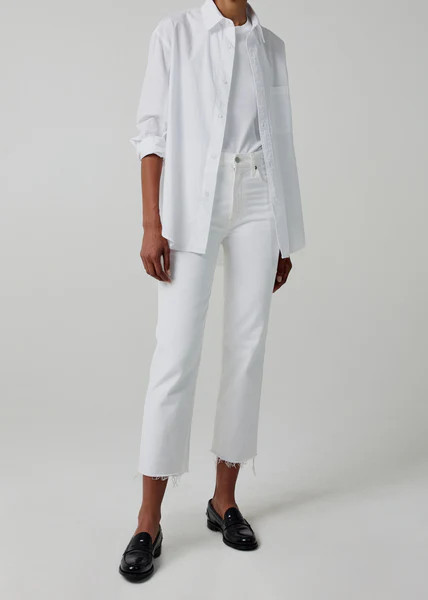 Daphne Crop High Rise Stovepipe in Sail | Citizens of Humanity
