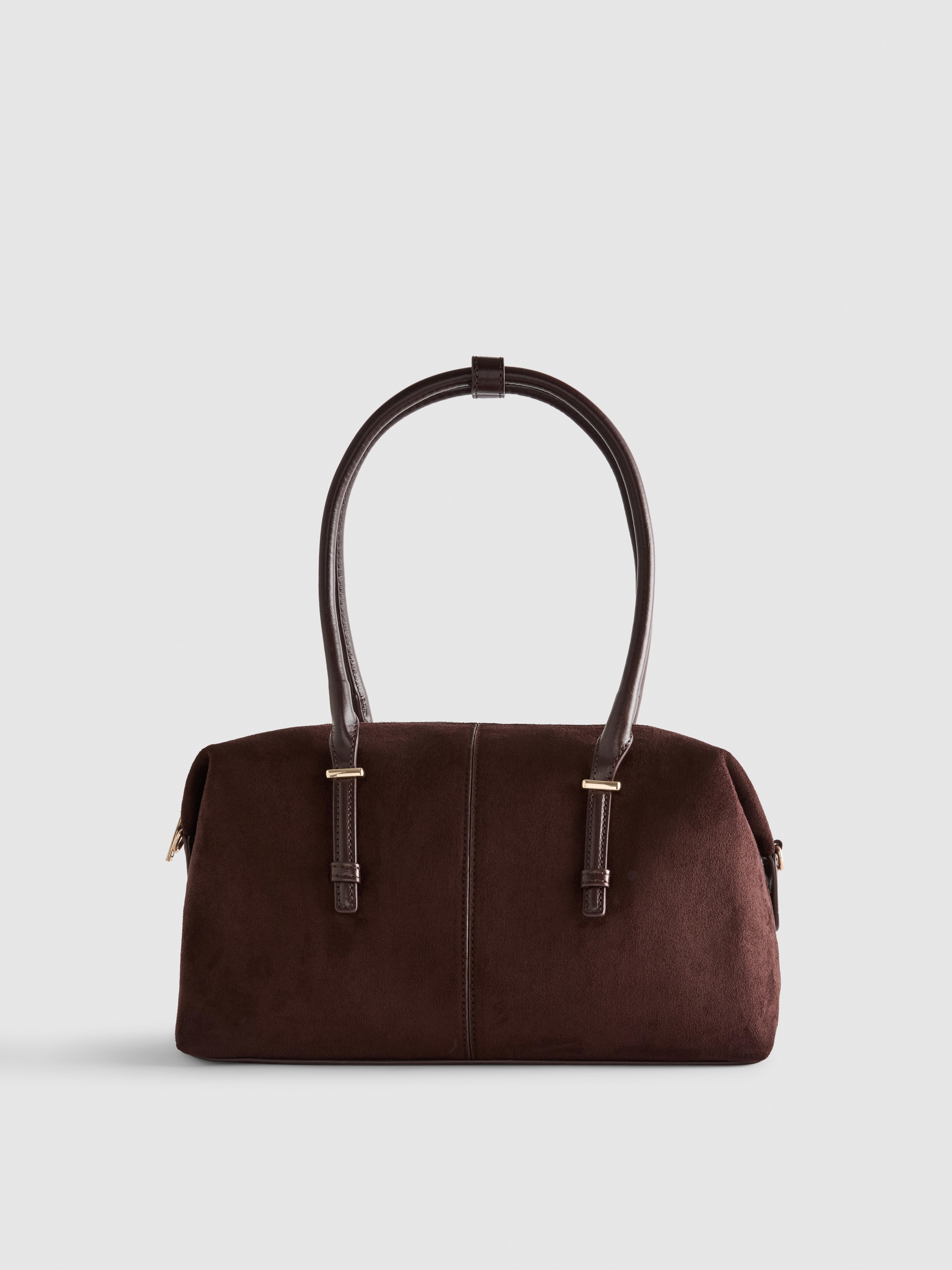 Faux Suede Bowler Tote Bag | Primark UK
