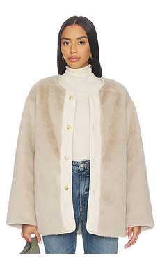 Sanctuary Reversible Fur Liner in Almond Cream from Revolve.com | Revolve Clothing (Global)