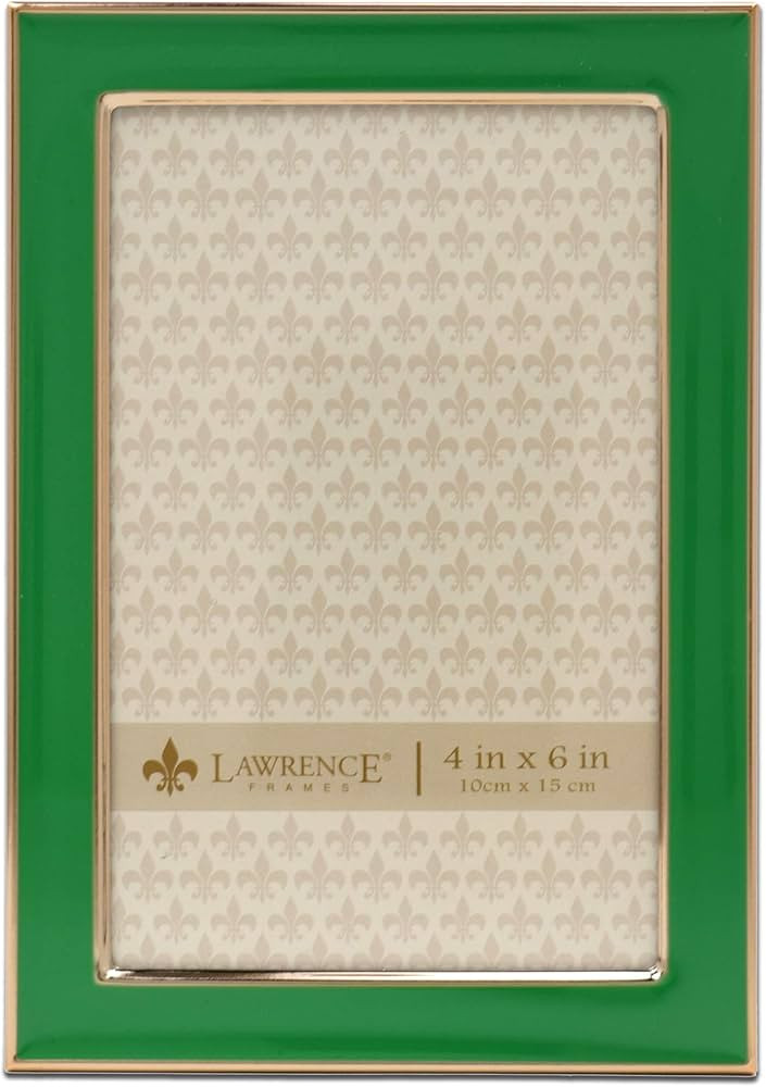 Lawrence Frames Polished Enamel Picture Frame, 4x6, Green | Amazon (US)