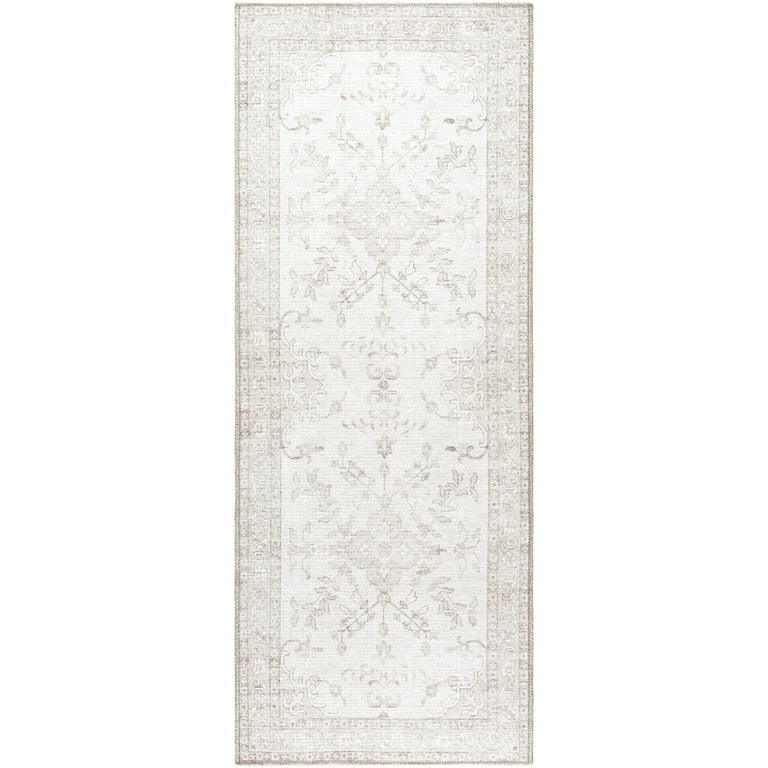 My Texas House Back to Campus Pearl 2'7" x 7' Washable Runner Rug | Walmart (US)