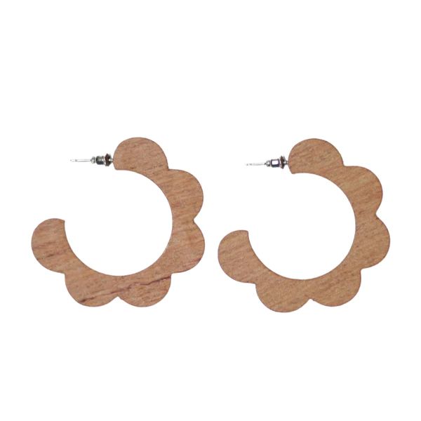 Bonnie Earring, Wood | The Avenue