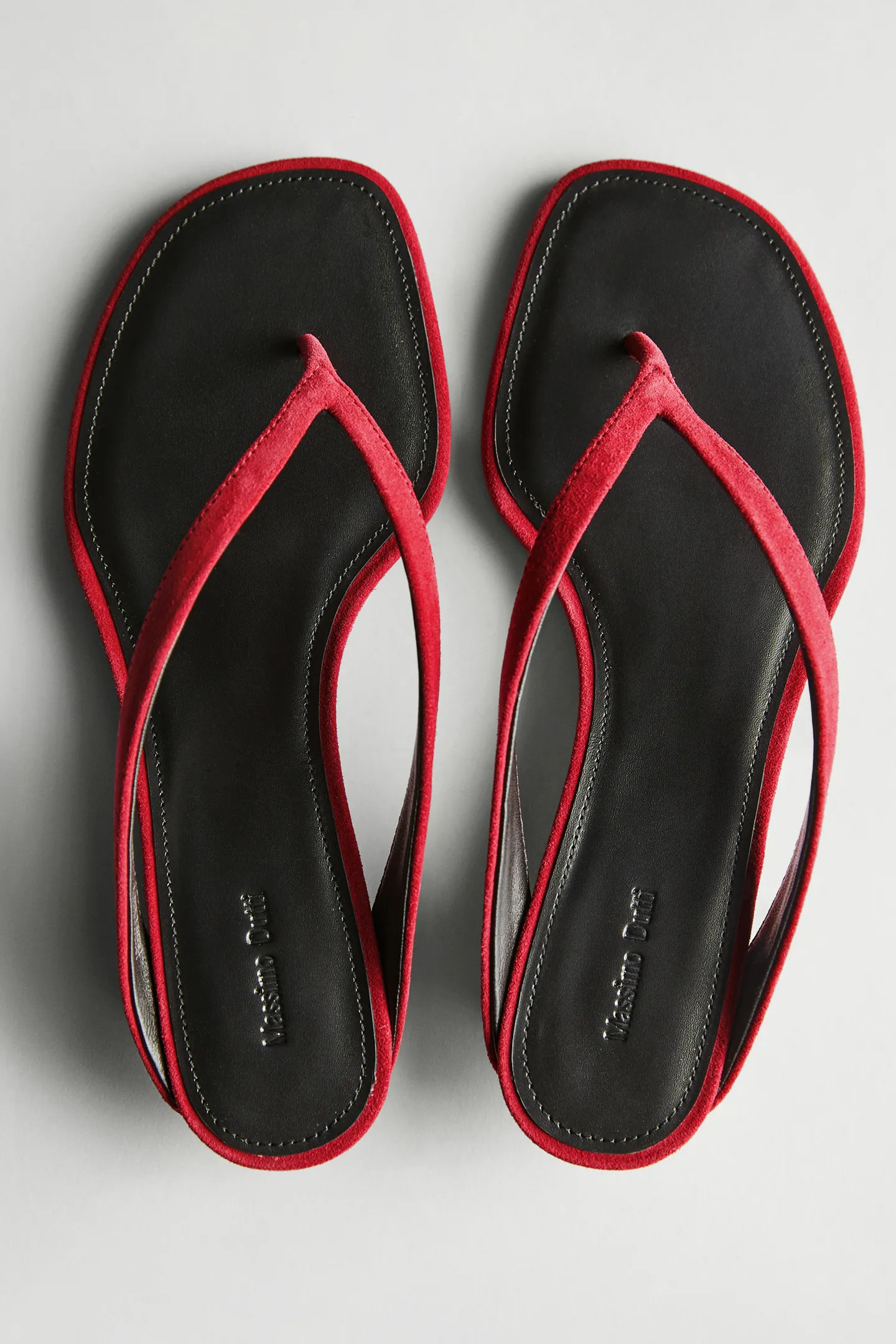 Mid-heel sandals with toe divider | Massimo Dutti UK