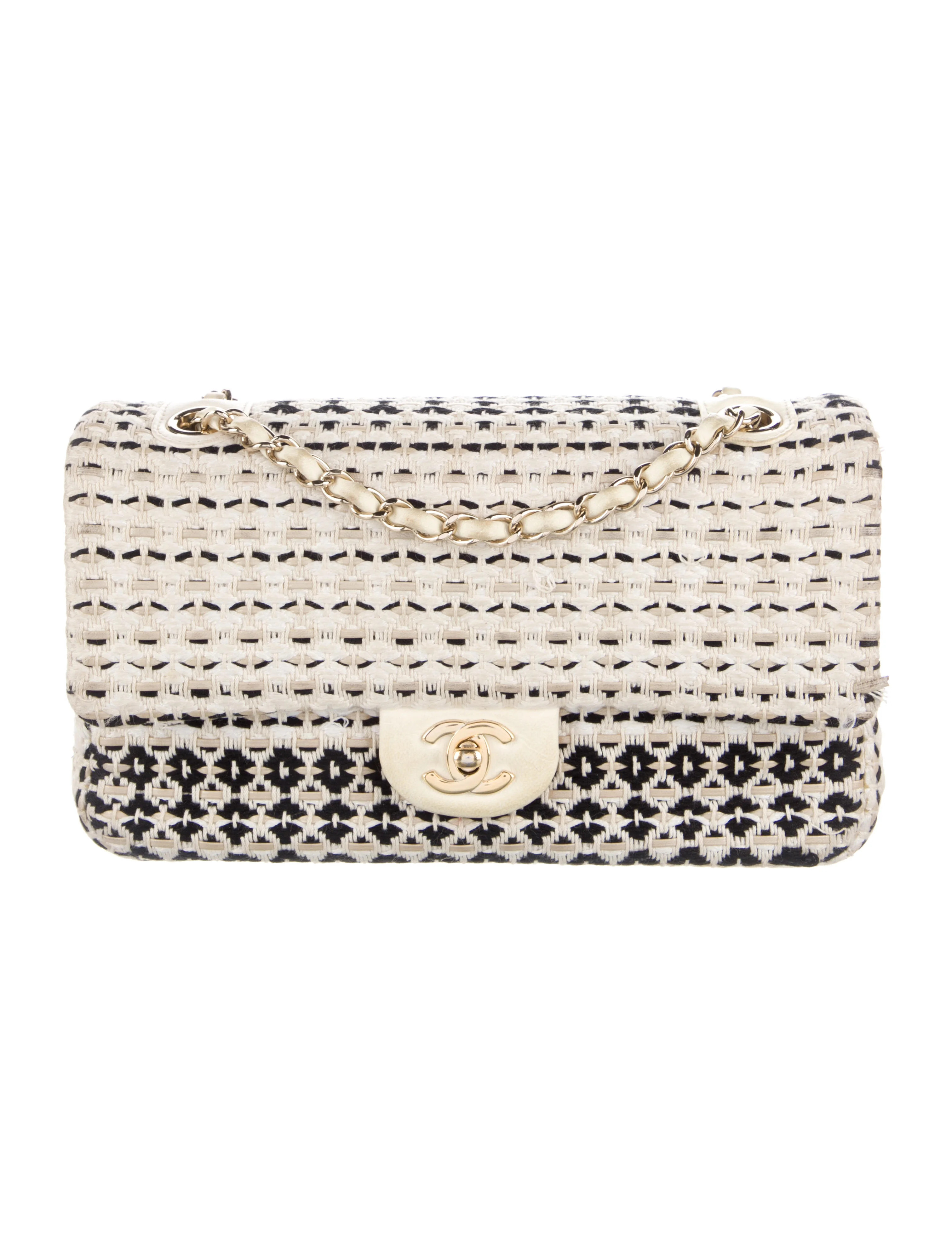 Medium Tweed Single Flap Bag | The RealReal