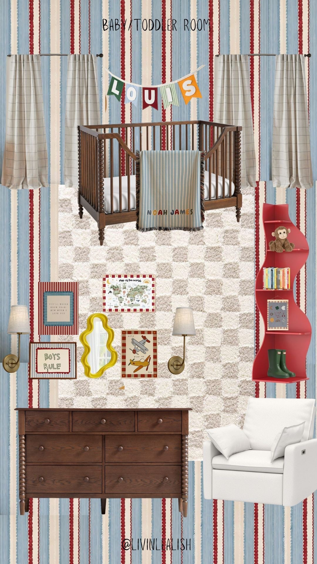 The cutest baby/toddler boy room! ❤️💙 #toddlerboyroom #babyboyroom #nursery #boynursery 

#LTKBaby #LTKKids #LTKHome