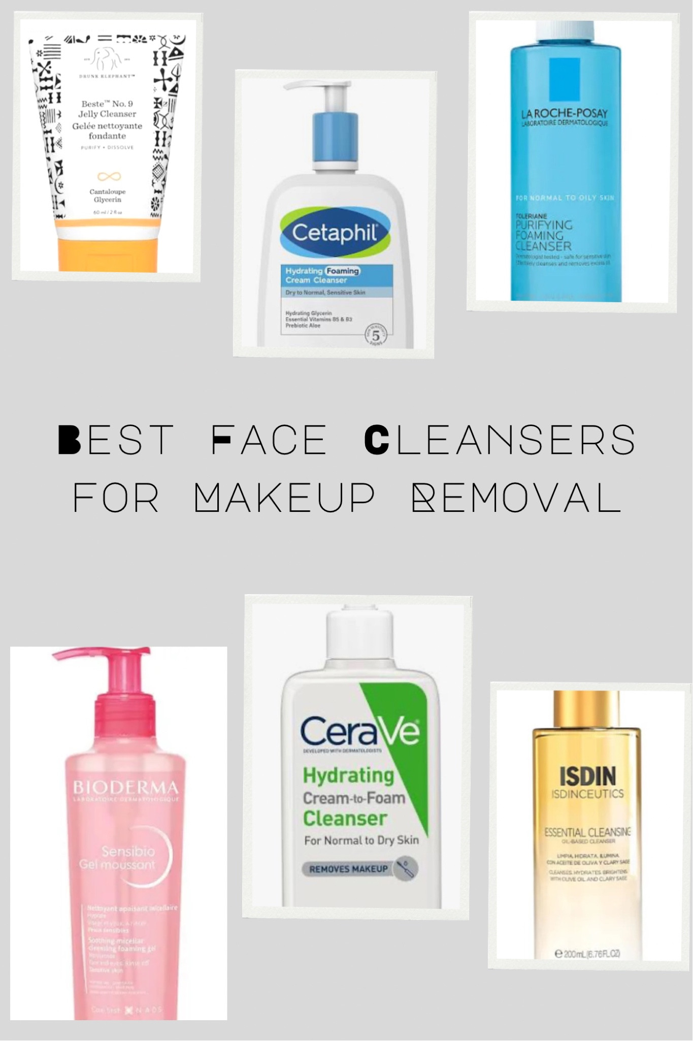 My top picks for facial cleansers that are great for makeup removal 🧴🪄. If your skin is sensitive, I recommend the Cetaphil or Cerave options. If you wear heavy make-up, try cleansing with the Isdin first and then follow up with the Cetaphil or Cerave!

#LTKbeauty #LTKstyletip #LTKfindsunder50