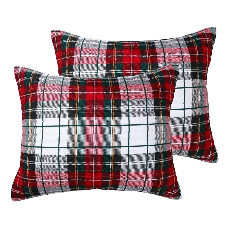 Thatch Home Spencer Plaid by Levtex Home - Spencer Plaid Quilted Standard Sham (pack of 2) (26x20... | Walmart (US)