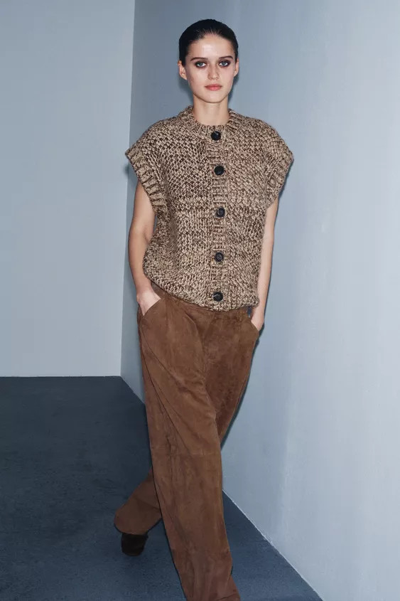 CHUNKY KNIT VEST | Zara US