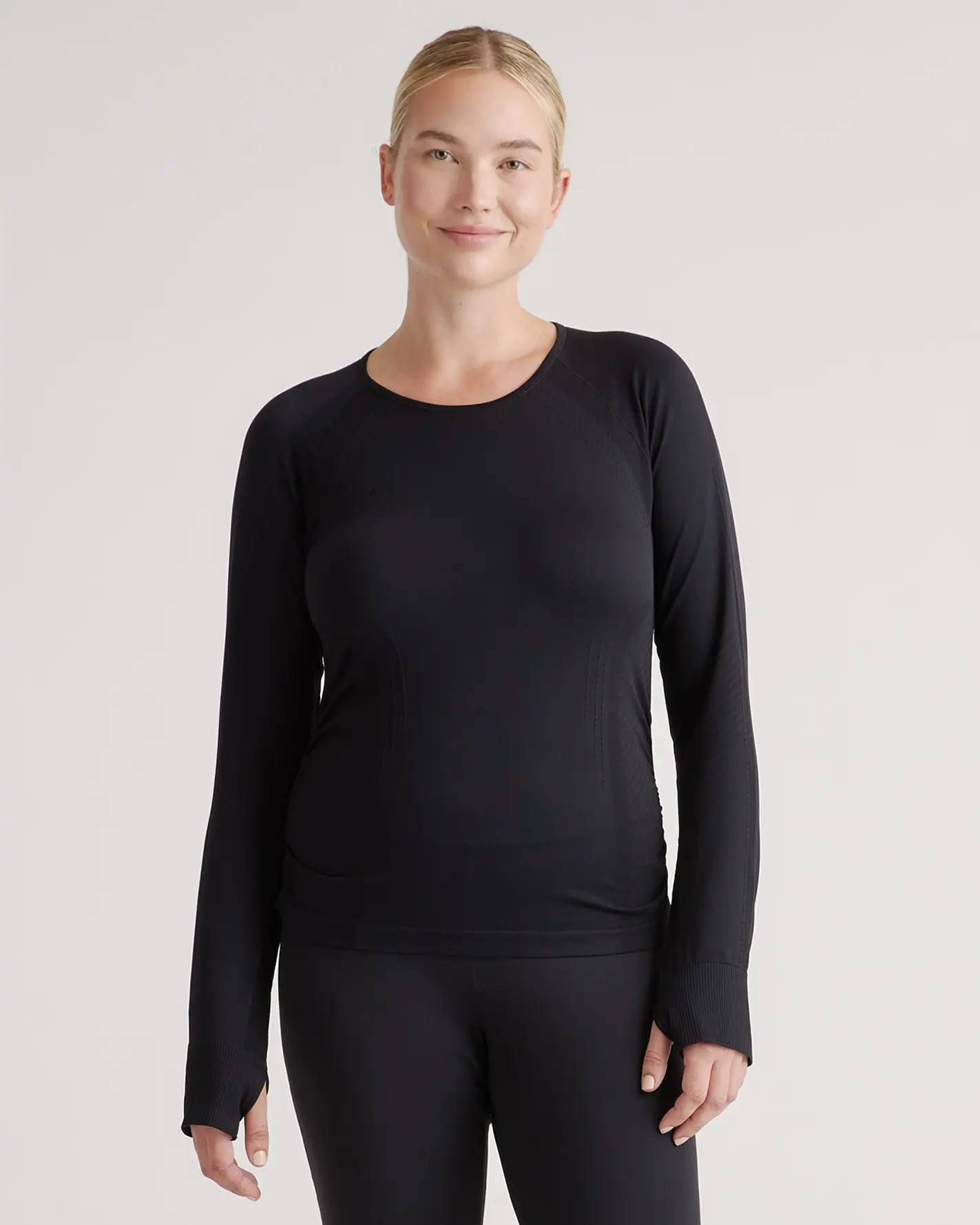 Seamless Ruched Long Sleeve Top | Quince