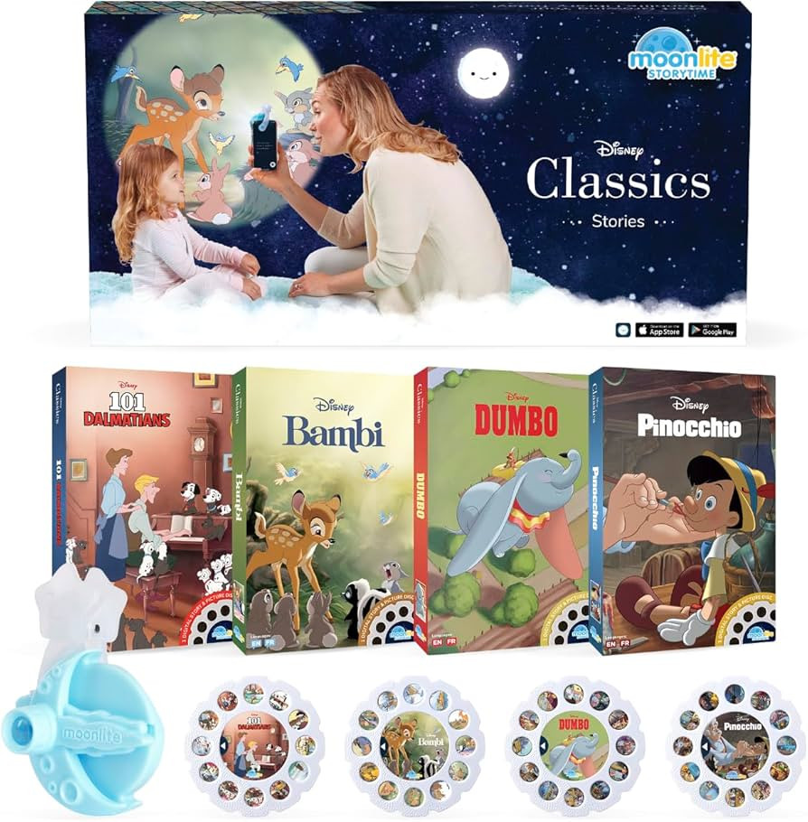 Moonlite Storytime Starter Pack with Smartphone Projector, Picture Disc and Four Stories, Ideal f... | Amazon (US)