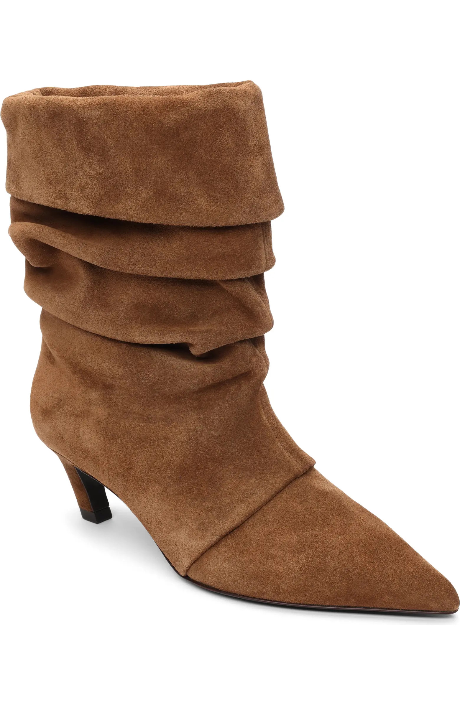 Virgee Pointed Toe Kitten Heel Bootie (Women) | Nordstrom