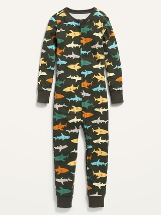 Unisex 1-Way-Zip Snug-Fit Pajama One-Piece for Toddler & Baby | Old Navy (US)