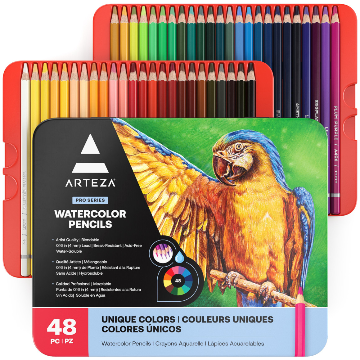 Arteza® Expert Watercolor Pencils Set, 48 pc. - ARTZ-2846 | Plaid Crafts