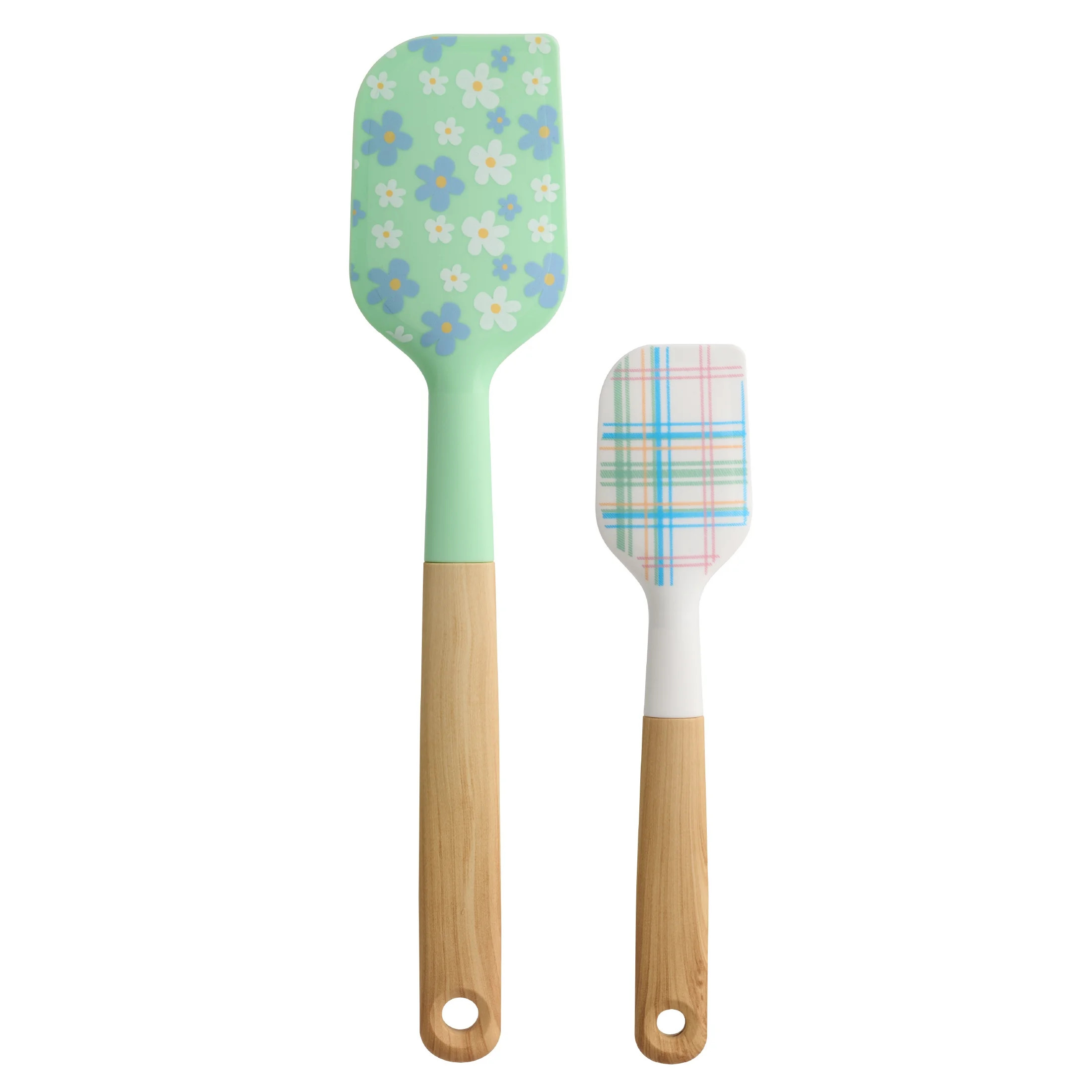 Way To Celebrate Silicone Spatula Set, 2 Piece, Green and Blue | Walmart (US)