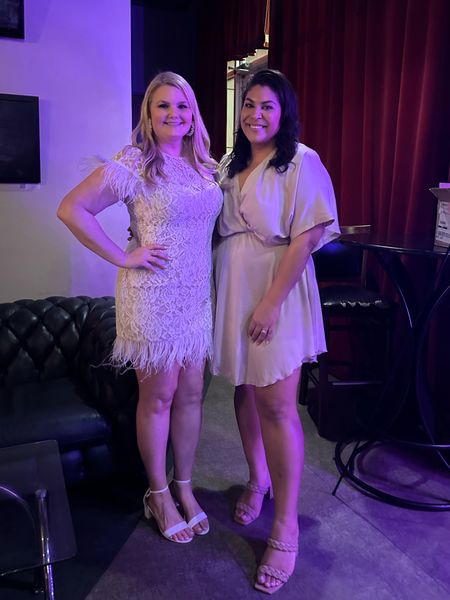 Carlene and me at my rehearsal dinner! Linked both of our dresses here! Wedding. Bridal. Cocktail dress. Amazon  

#LTKcurves #LTKwedding #LTKFind