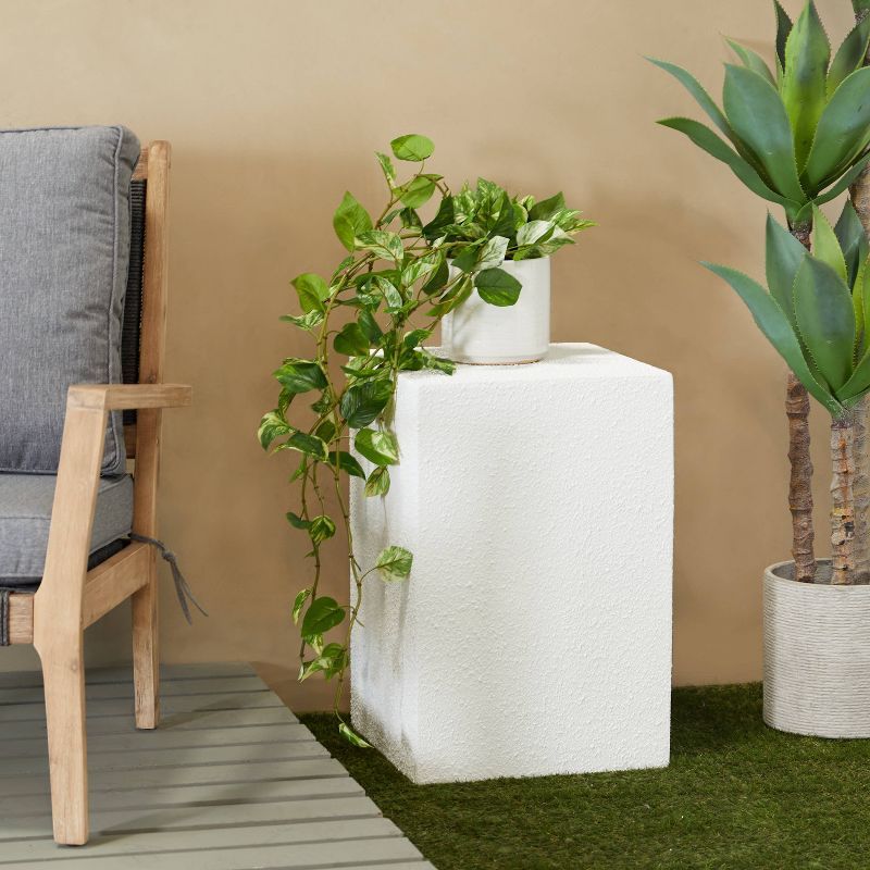 24"x17" Contemporary Garden Stool - White - Olivia & May | Target