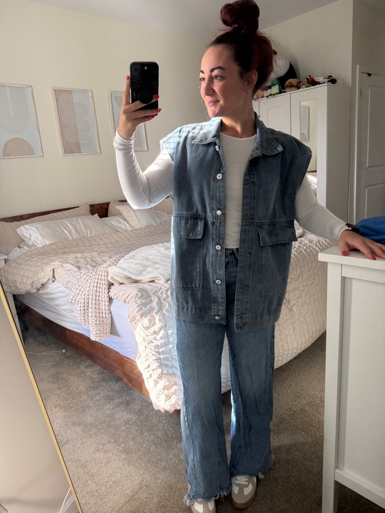 Denim on denim on denim 😍

#LTKootd #LTKgrwm #LTKWorkwear