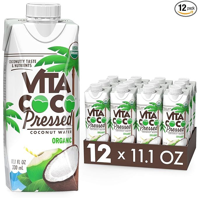 Vita Coco Organic Coconut Water, Pressed ™ | More "Coconutty" Flavor | Natural Electrolytes | V... | Amazon (US)