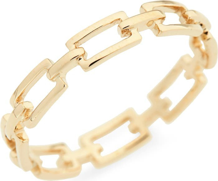 14K Gold Link Stacking Ring | Nordstrom