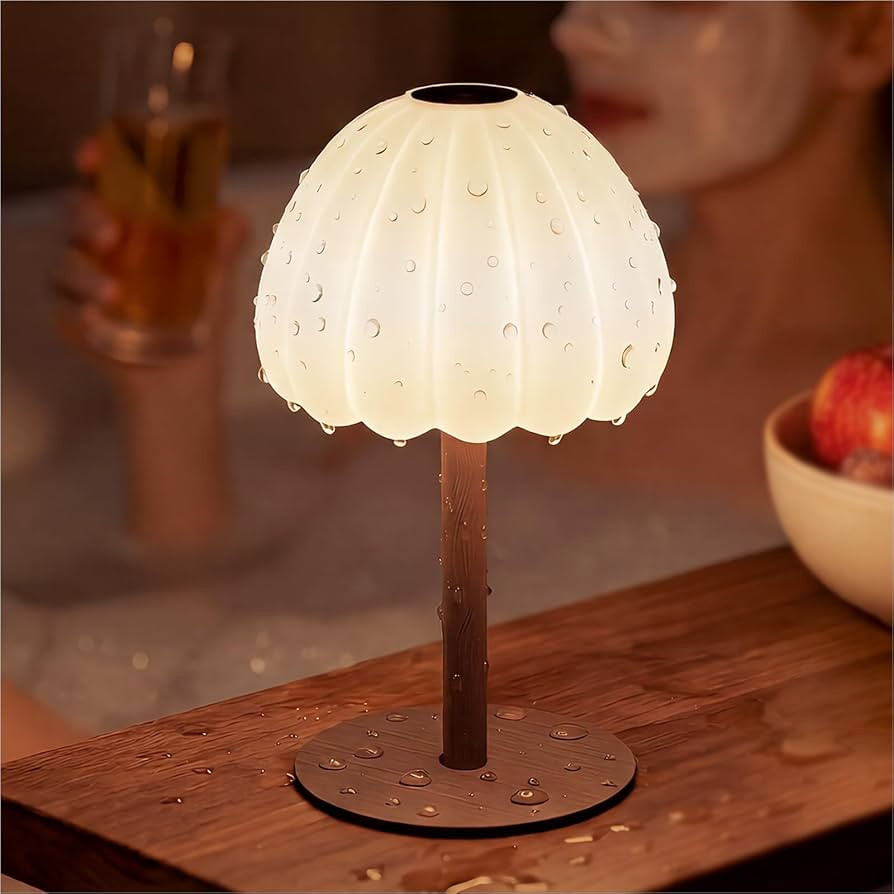 Rechargeable Waterproof Shower Lamp, IP65 Cordless Touch Dimmable Small Desk Light for Inside Sho... | Amazon (US)