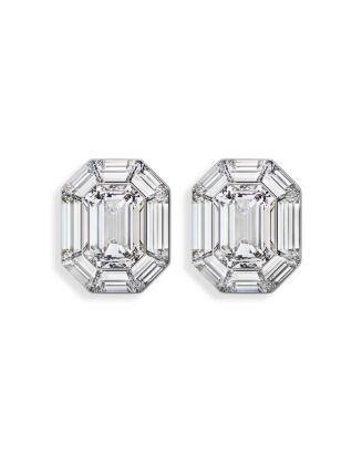 Swarovski Lucent Crystal Octagon Clip On Drop Earrings in Rhodium Plated    | Bloomingdale's Jewe... | Bloomingdale's (US)