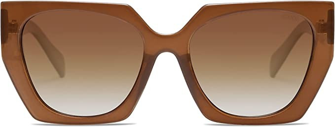SOJOS Retro Oversized Square Polarized Sunglasses Womens 70s 90s Vintage Big Bold Designer Sunnie... | Amazon (US)