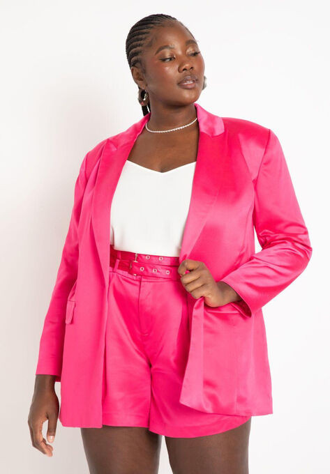 Satin Blazer | Eloquii