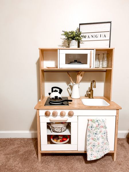 I am obsessed with how our IKEA play kitchen turned out — I know I’m not the first one to redo one of these but man, this was so much fun to do!
#amazon #target #ikea #playkitchen #ikeakitchen #toddlerroom #kidskitchen #ikeakitchenremodel

#LTKhome #LTKkids #LTKFind